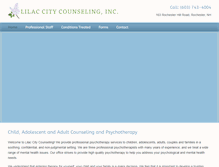 Tablet Screenshot of lilaccitycounseling.com